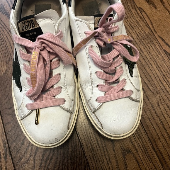 Golden Goose Shoes Hi Star Golden Goose With Pink Laces Poshmark